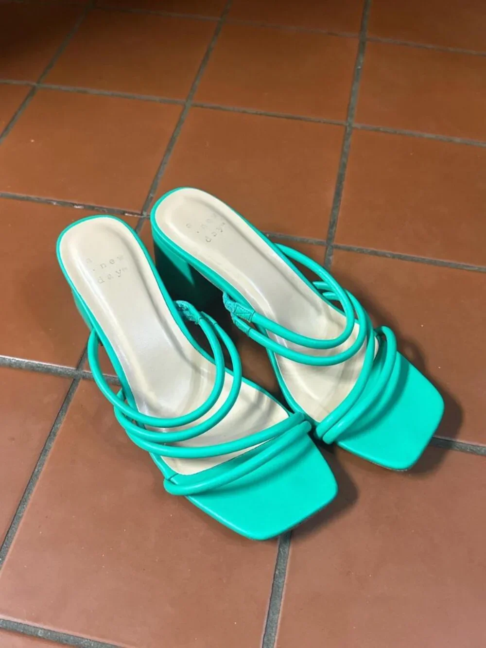 A New Day Women's Green Sandals